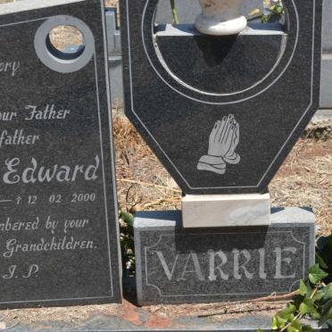 VARRIE George Edward 1944-2000 &amp; Nellie 1945-2012