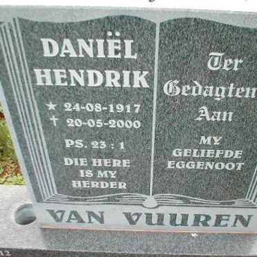 VUUREN Daniël Hendrik, van 1917-2000