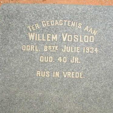 VOSLOO Willem  -1934
