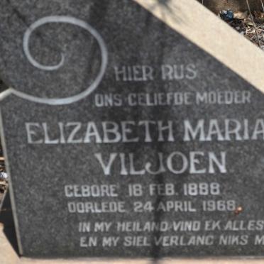 VILJOEN Elizabeth Maria 1888-1968