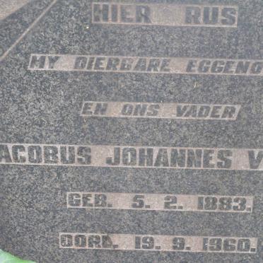 VISSER Jacobus Johannes 1883-1960