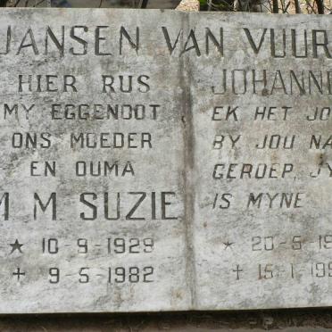 VUUREN Johannes, Jansen van 1926-1994 &amp; M.M. 1929-1982
