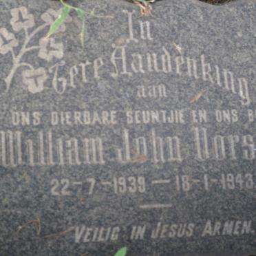 VORSTER William John 1939-1943