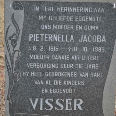 VISSER Pieternella Jacoba 1915-1983