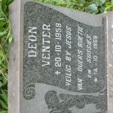 VENTER Deon 1958-1958