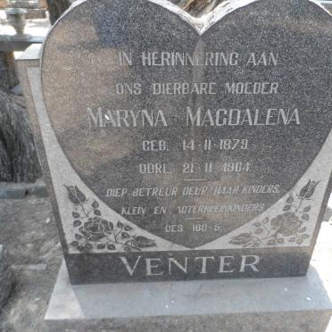 VENTER Maryna Magdalena 1879-1964