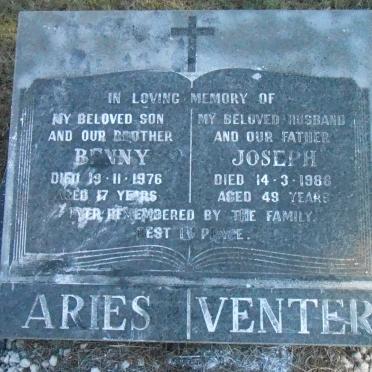VENTER Joseph -1988 :: ARIES Benny -1976