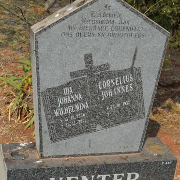 VENTER Cornelius Johannes 1932- &amp; Ida Johanna Wilhelmina 1936-2001