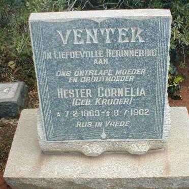 VENTER Hester Cornelia nee KRUGER 1883-1962