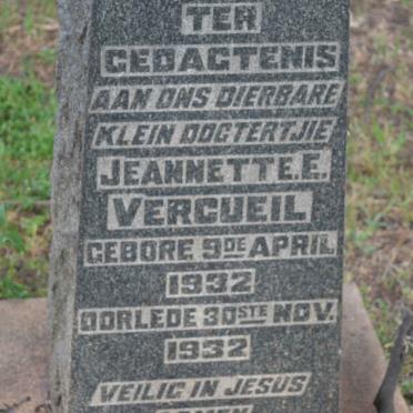 VERCUEIL Jeannette E. 1932-1932