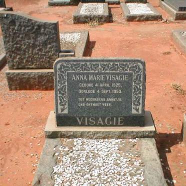 VISAGIE Anna Marie 1925-1953