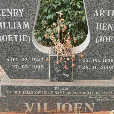 VILJOEN Arthur Henry 1939-2008 :: VILJOEN Henry William 1942-1999