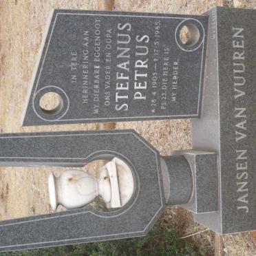 VUUREN Stefanus Petrus, Jansen van 1905-1985