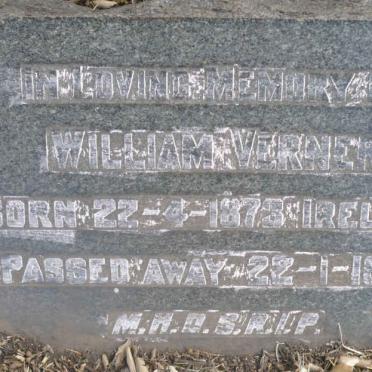 VERNER William 1873-1939