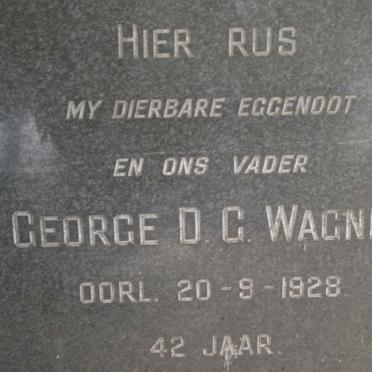 WAGNER George D.G. -1928