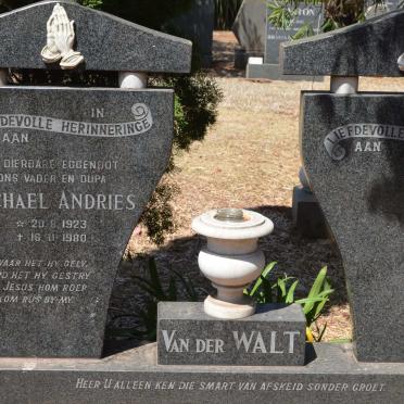 WALT Michael Andries, van der 1923-1980