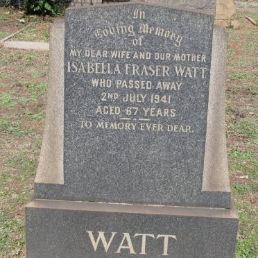 WATT Isabella Fraser -1941