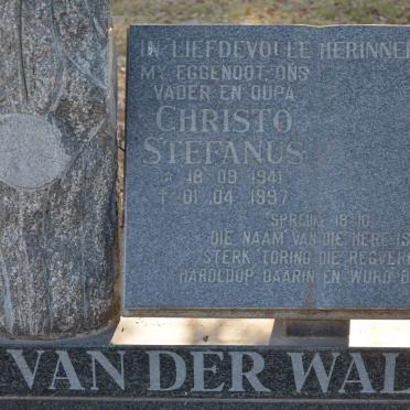 WALT Christo Stefanus, van der 1941-1997