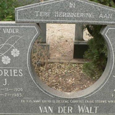 WALT Andries J., van der 1926-1985 &amp; Johanna G. 1930-