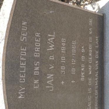WAL Jan, v.d. 1946-1966