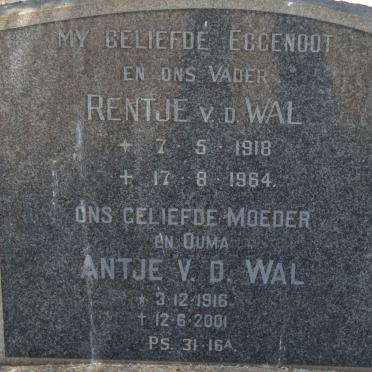 WAL Rentje, v.d. 1918-1964 &amp; Antje 1916-2001