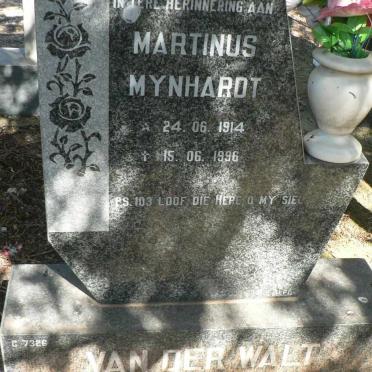 WALT Martinus Mynhardt, van der 1914-1996
