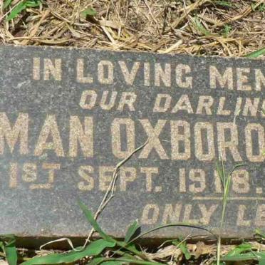 WALKER Norman Oxborough -1918