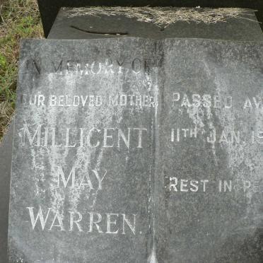 WARREN Robert Hugh -1952 &amp; Millicent May -1965