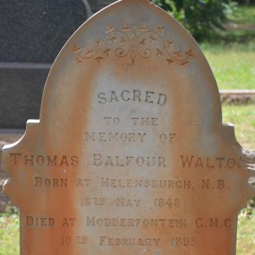 WALTON Thomas Balfour 1848-1895