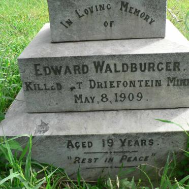 WALDBURGER Edward -1909