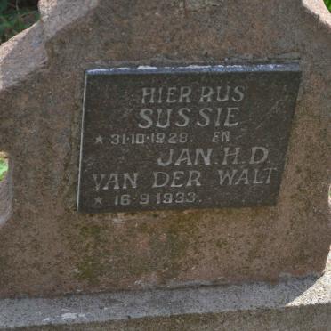 WALT Sussie, van der 1928- :: VAN DER WALT Jan H.D. 1933-