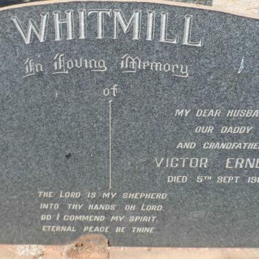 WHITMILL Victor Ernest -1969
