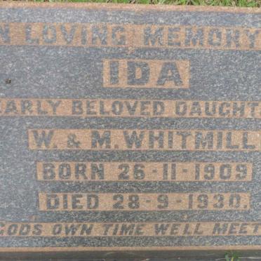 WHITMILL Ida 1909-1930