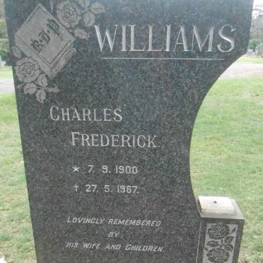 WILLIAMS Charles Frederick 1900-1967