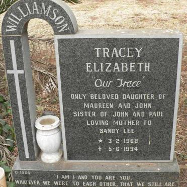 WILLIAMSON Tracey Elizabeth 1968-1994