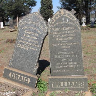 WILLIAMS Griffith -1916 &amp; Catherine Rosser 1875-1954 :: CRAIG Wm. -1916