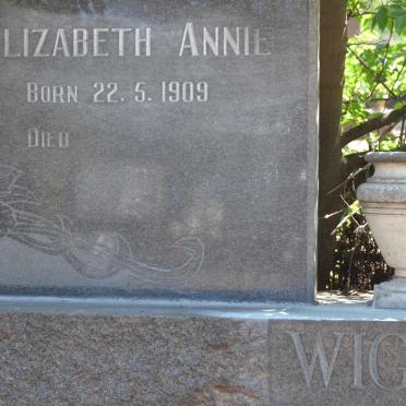WIGGILL Elizabeth Annie 1909-
