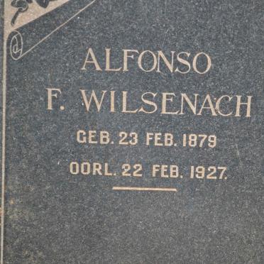 WILSENACH Alfonso F. 1879-1927