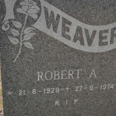 WEAVER Robert A. 1929-1974