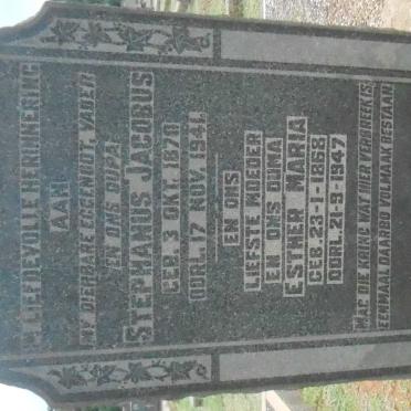 WERNICH Stephanus Jacobus 1870-1941 &amp; Esther Maria 1868-1947