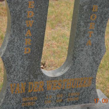 WESTHUIZEN Edward, van der 1959-2006