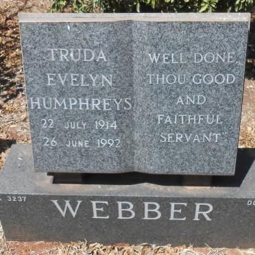 WEBBER Truda Evelyn Humphreys 1914-1992