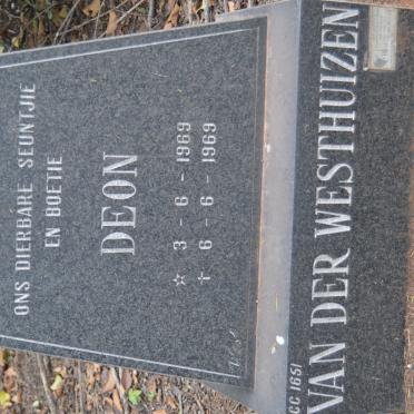 WESTHUIZEN Deon, van der 1969-1969