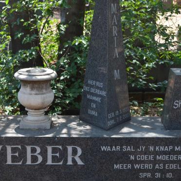 WEBER Maria M. 1923-2009