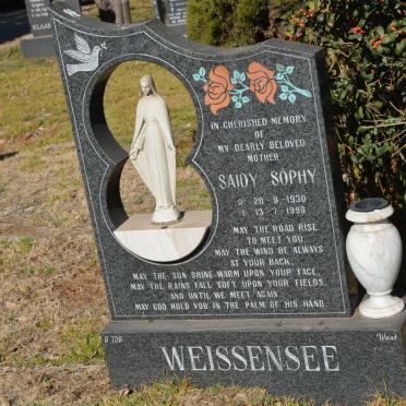 WEISSENSEE Saidy Sophy 1930-1998