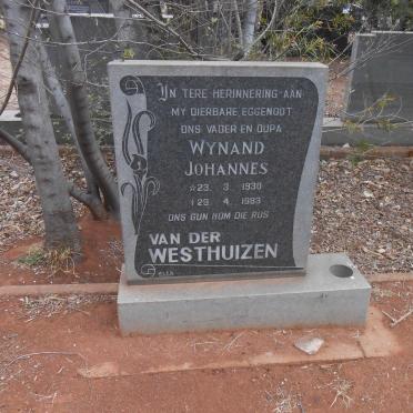 WESTHUIZEN Wynand Johannes, van der 1930-1983