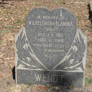 WENDT Wilhelemena Elanora -1923