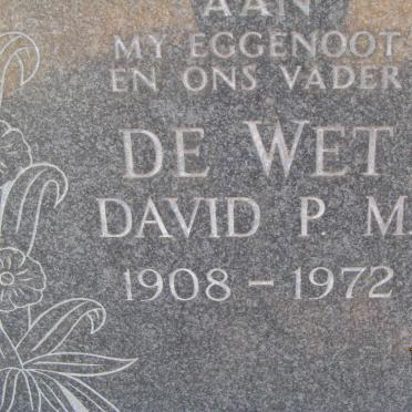WET David P.M., de 1908-1972