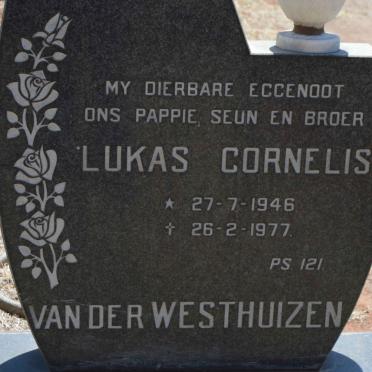 WESTHUIZEN Lukas Cornelis, van der 1946-1977