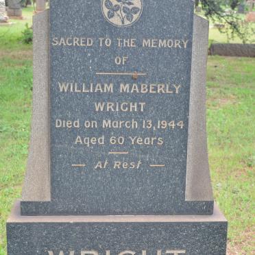 WRIGHT William Maberly -1944